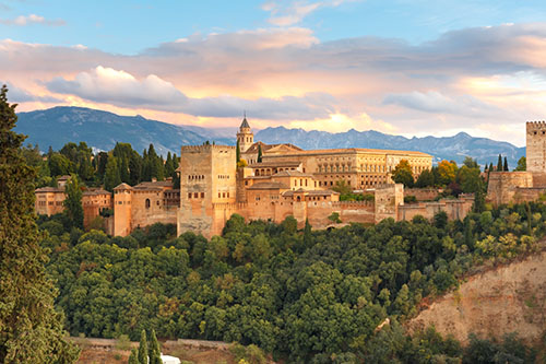 Explore: Alhambra at sunset in Granada, Andalusia, Spain Andalucia, Spain