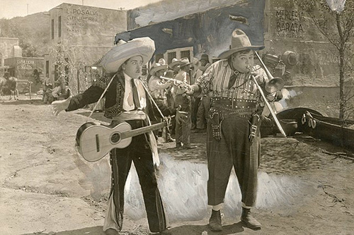 Photo of Fatty Arbuckle and another actor