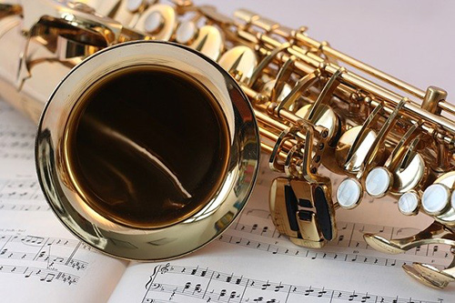 Photo of a saxophone