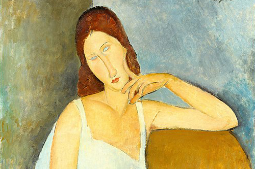 Painting by Modigliani of his wife Jeanne