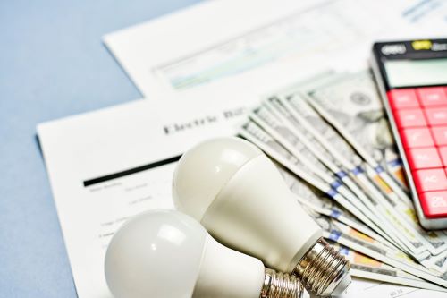 Light bulbs calculator and utility bill