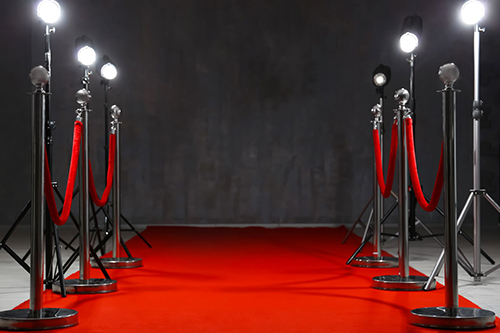 Theatre: Red Carpet and Lights Red carpet and lights