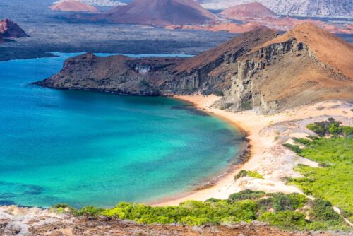 Photo of coastline of Galapagos Islands