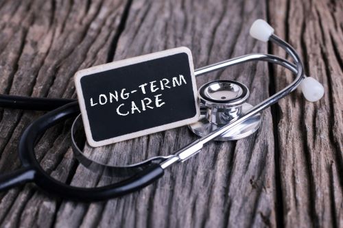 Stethoscope with words Long Term Care
