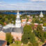 The Naval Academy Dome and the Maryland Statehouse buildings show up centered in the Annapolis Skyline
