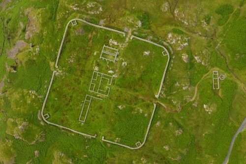 Image of ancient Roman fort in Britain