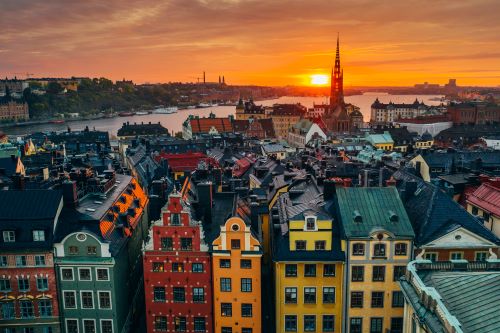 Neighborhood in Stockholm, Sweden