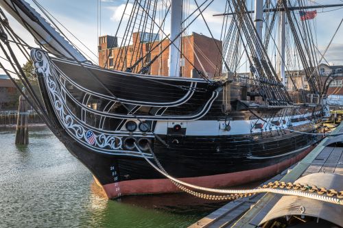 Photo of bow of the USS Constitution