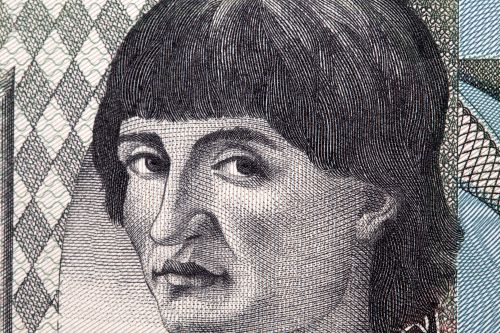 Image of Machiavelli on Italian money