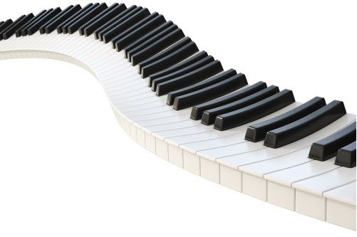 Curvy piano keys
