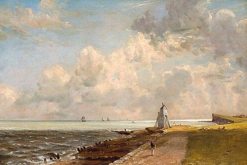 Painting by John Constable of Harwich lighhouse