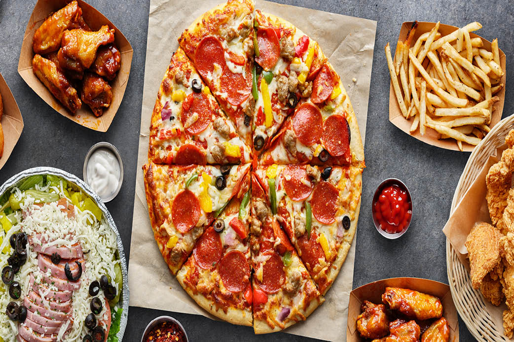Fast to fancy food Photo of fast food and fancy food side by side