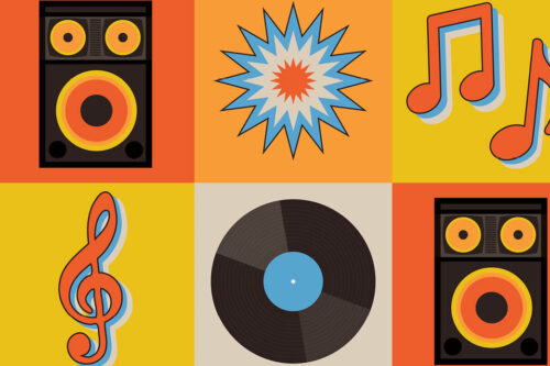 Icons related to music