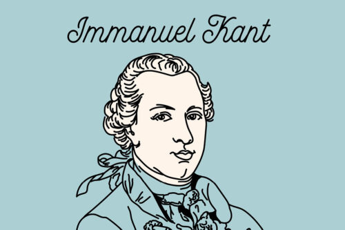 Drawing of the philosopher Immanuel Kant