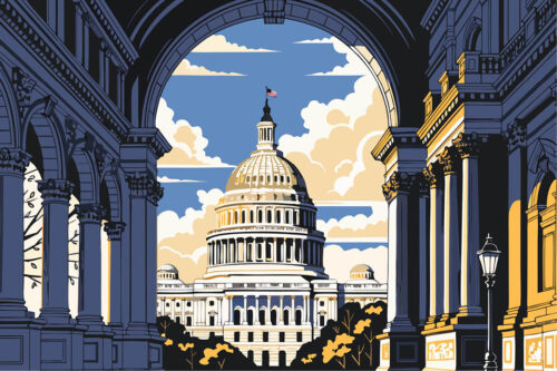 Stylized image of the Capitol building