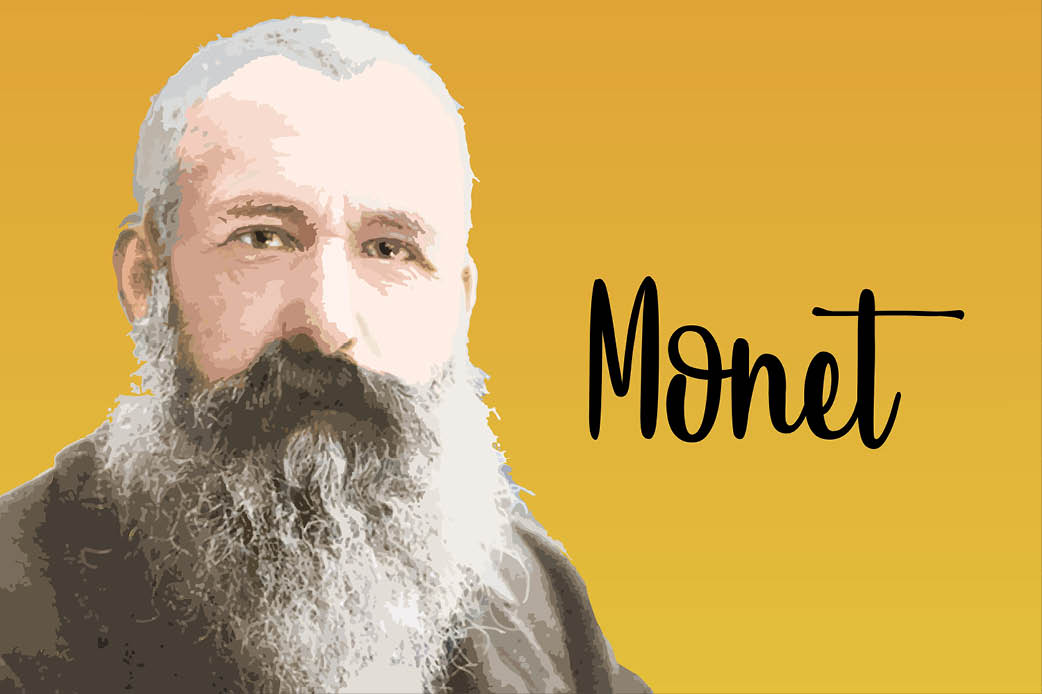 Monet Photograph of the artist Monet