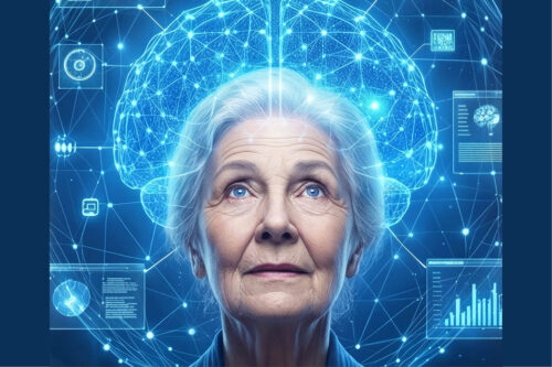 Image of woman with brain