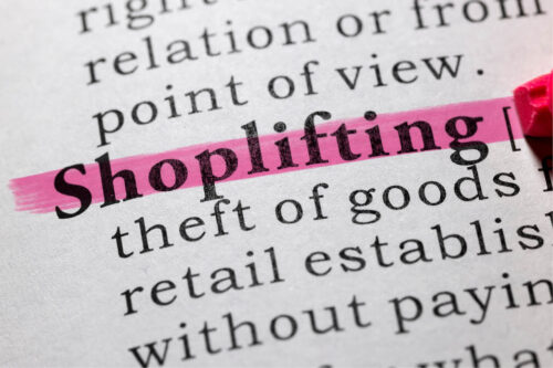 List of words related to theft shoplifting