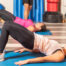 Photo of woman doing a pelvic lift exercise