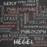 collage of words relating to German Idealism