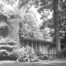 black and white image of home