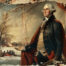 George Washington posing in painting